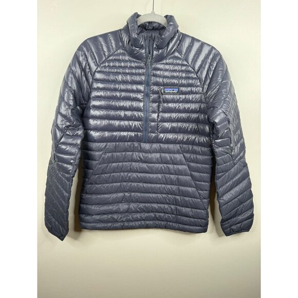 NEW Patagonia Men's Alplight Down Pullover Size XS Slim Fit Blue Lightweight - Picture 2 of 6